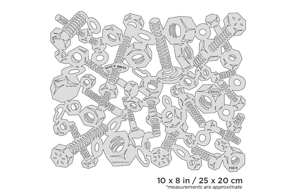 Iwata Artool FX II Nutz N' Boltz Freehand Airbrush Template