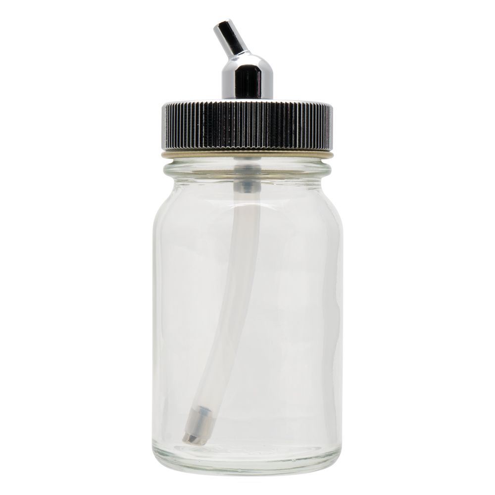Iwata Glass Bottle 1.5 oz / 44 ml With Metal Adaptor Cap