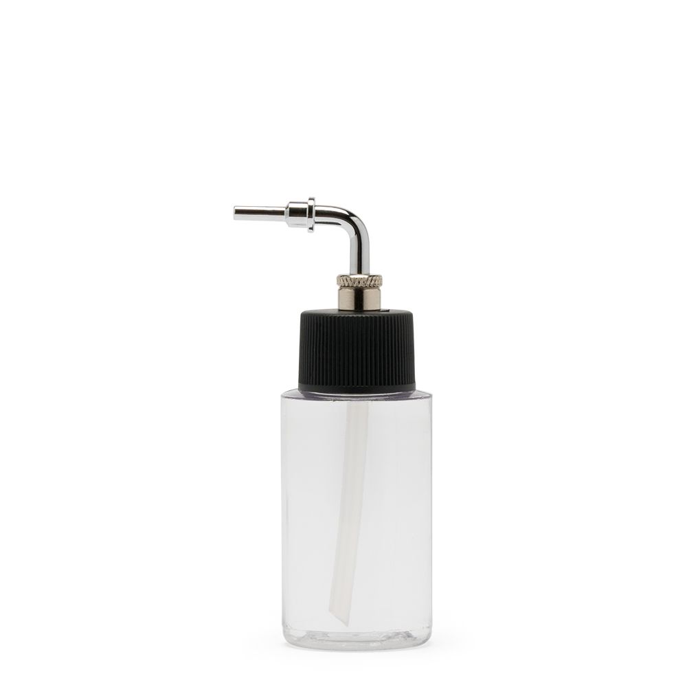 Iwata Crystal Clear Bottle 1oz / 30ml Cylinder w/ Side Feed Cap