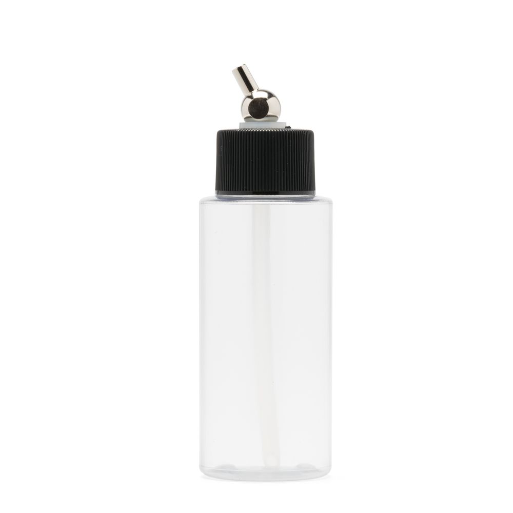 Iwata Crystal Clear Bottle 2oz / 60ml Cylinder With Adaptor Cap