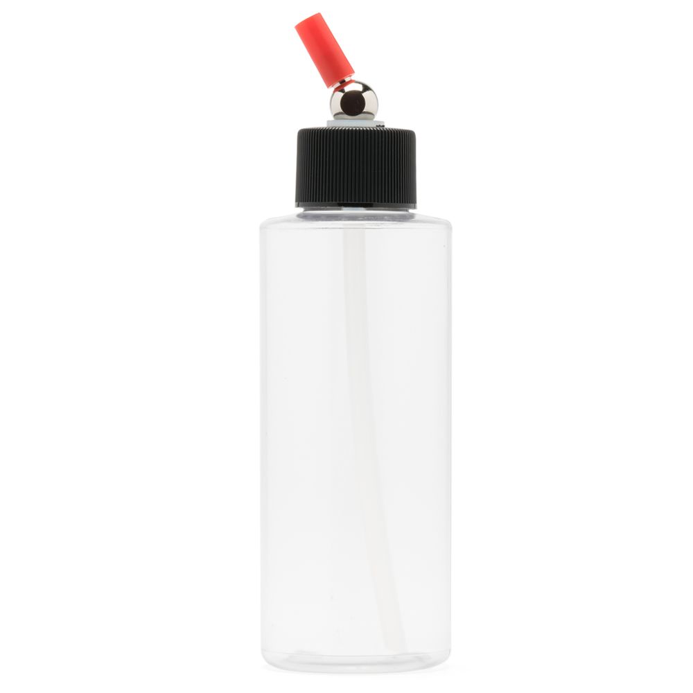 Iwata Crystal Clear Bottle 4oz / 118ml Cylinder With Adaptor Cap