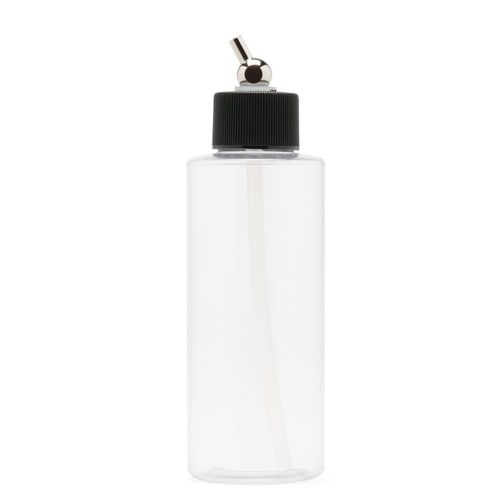 Iwata Crystal Clear Bottle 4oz / 118ml Cylinder With Adaptor Cap