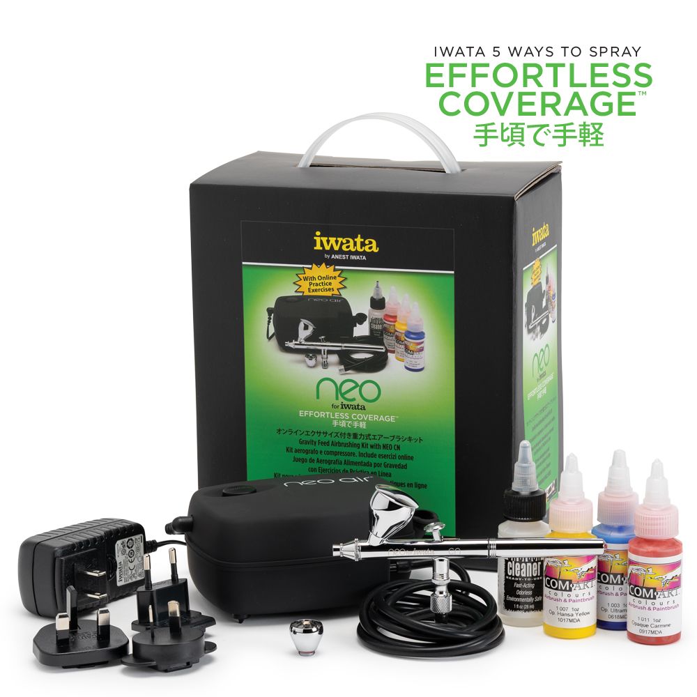 Iwata NEO for Iwata Gravity Feed Airbrushing Kit with NEO CN - Click Image to Close