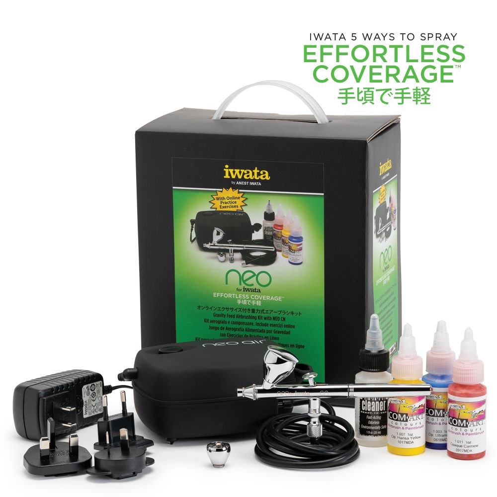 Iwata NEO for Iwata Gravity Feed Airbrushing Kit with NEO CN