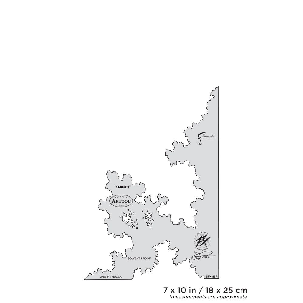 Iwata Artool Kustom FX Cloud-9 Freehand Airbrush Template