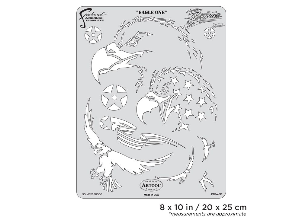 Iwata Artool Patriotica Eagle One Freehand Airbrush Template