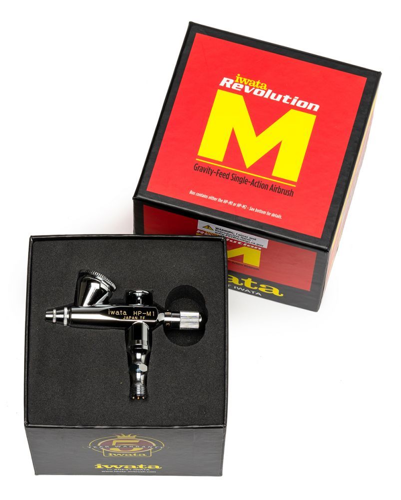 Iwata Revolution HP-M1 Gravity Feed Single Action Airbrush