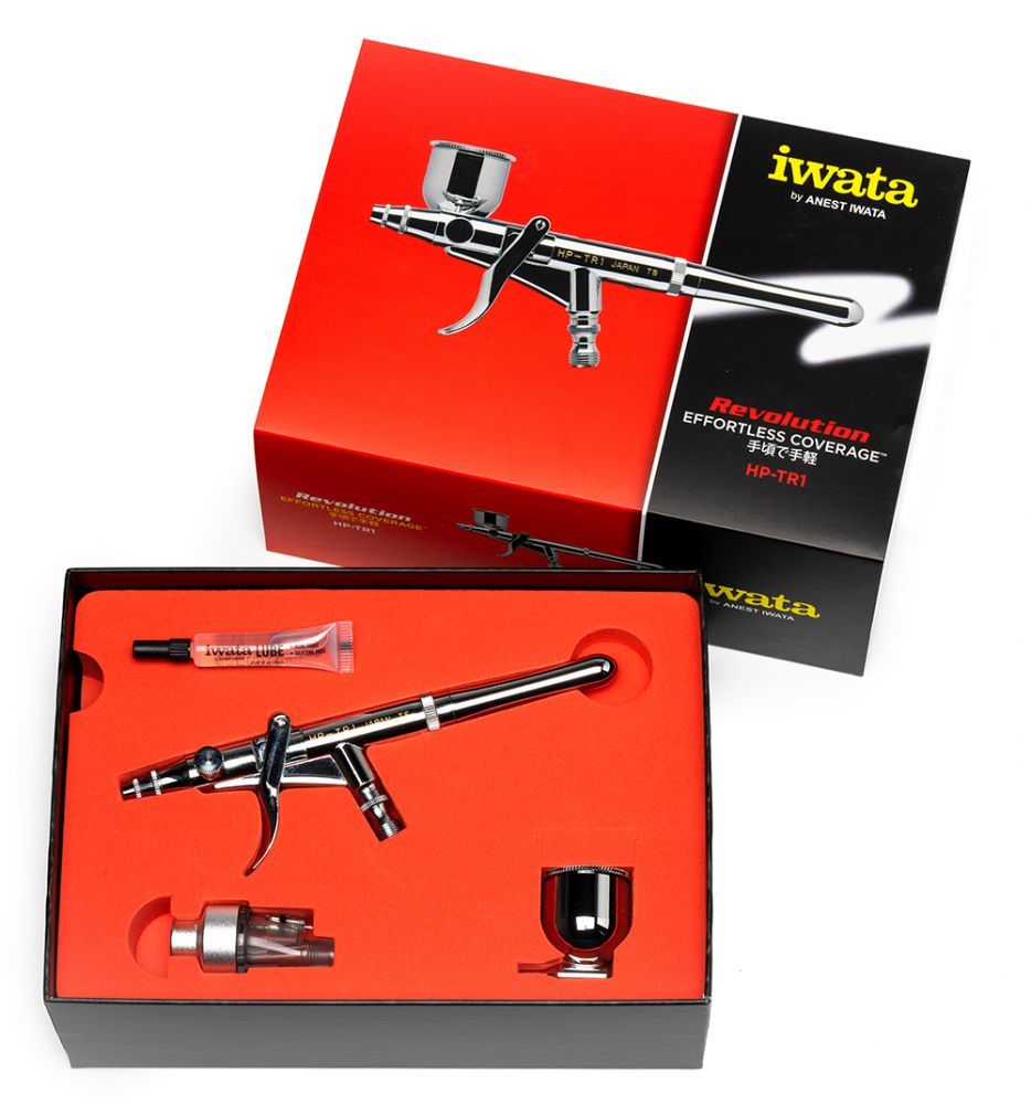 Iwata Revolution HP-TR1 Side Feed Dual Action Trigger Airbrush