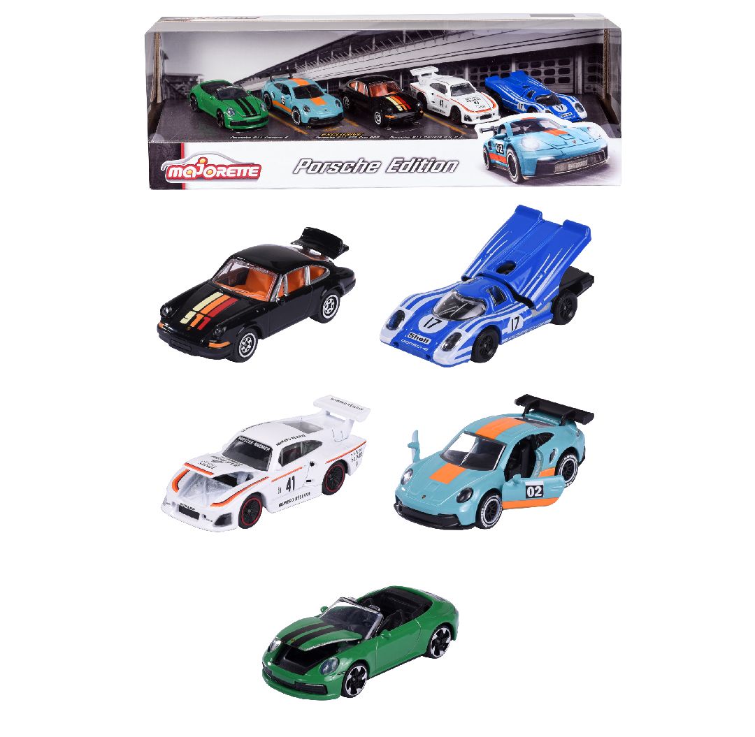 Jada "Majorette" Porsche Giftpack (5) - Click Image to Close