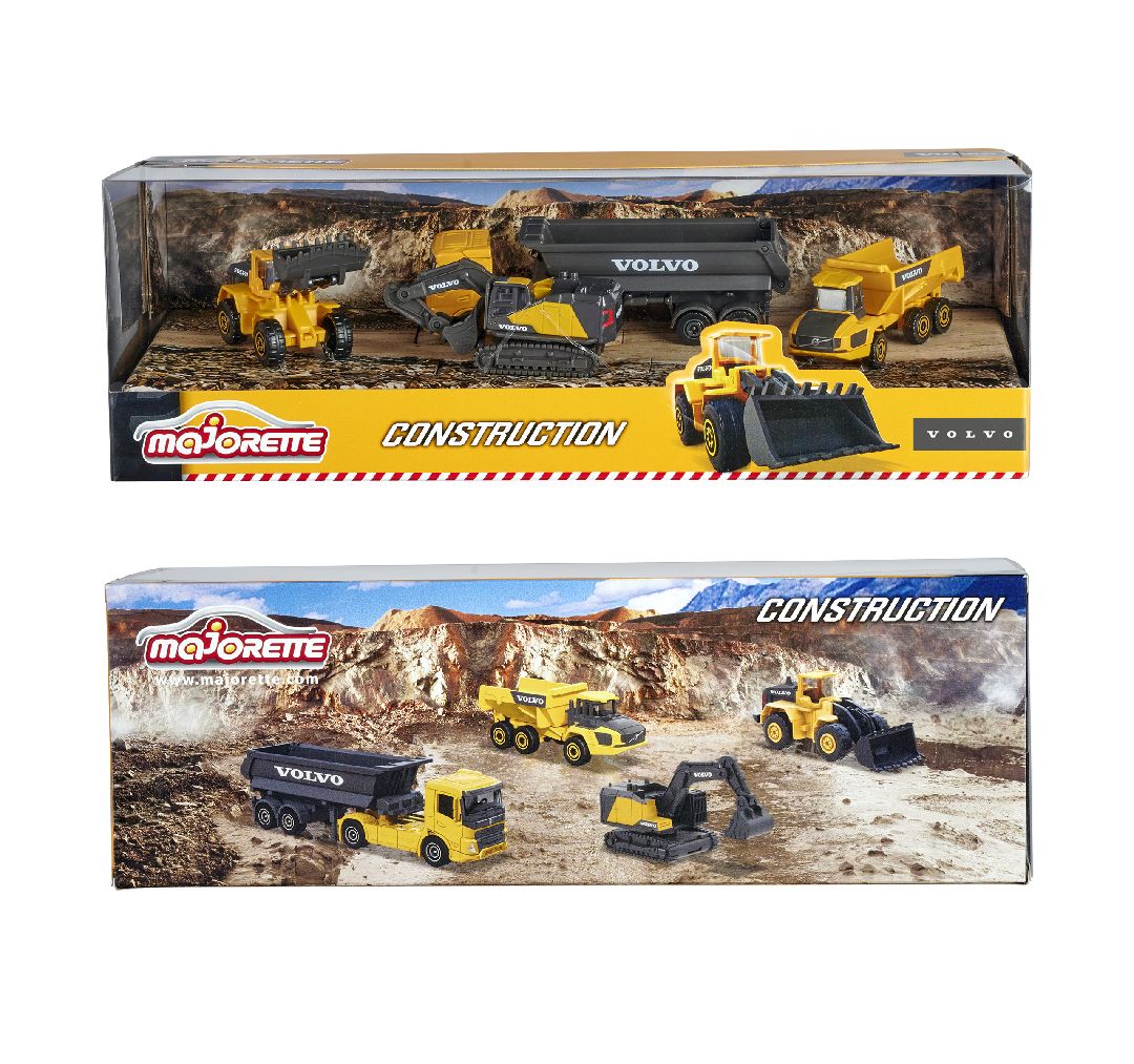 Jada "Majorette" Volvo Construction Giftpack (4) - Click Image to Close