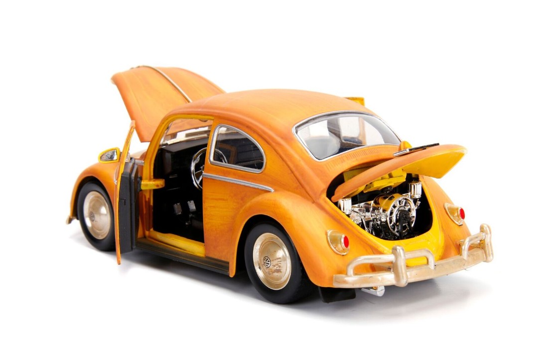 Jada 1/24 "Hollywood Rides" VW Beetle - Bumblebee w Charlie - Click Image to Close