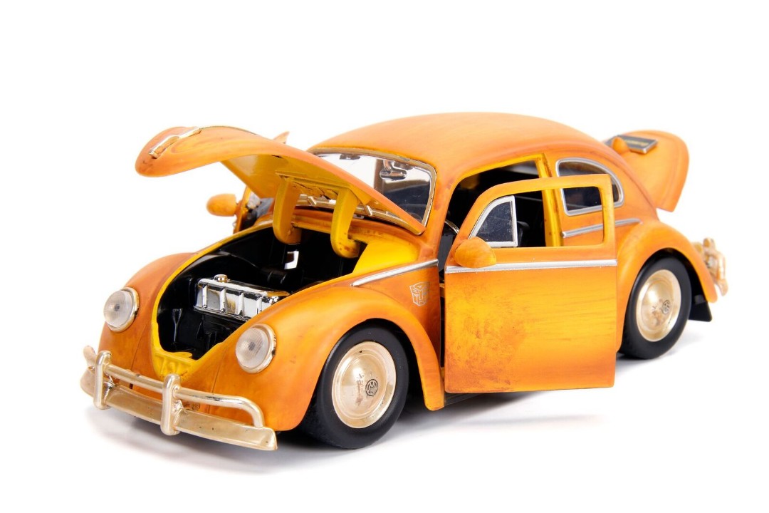 Jada 1/24 "Hollywood Rides" VW Beetle - Bumblebee w Charlie - Click Image to Close