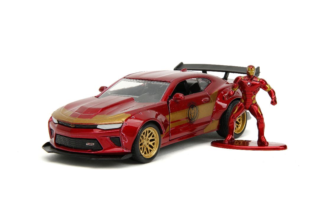 Jada 1/32 "Hollywood Rides" Marvel 2016 Camaro SS w/Iron Man - Click Image to Close