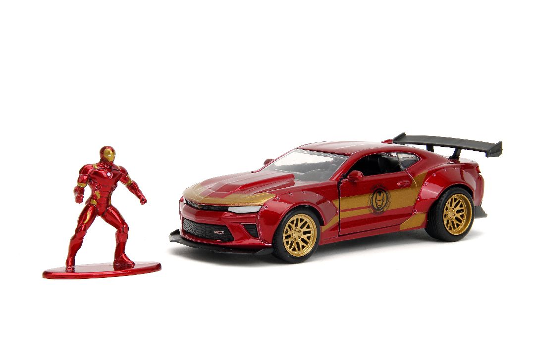 Jada 1/32 "Hollywood Rides" Marvel 2016 Camaro SS w/Iron Man - Click Image to Close