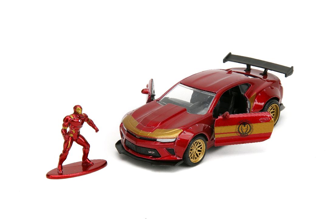 Jada 1/32 "Hollywood Rides" Marvel 2016 Camaro SS w/Iron Man - Click Image to Close