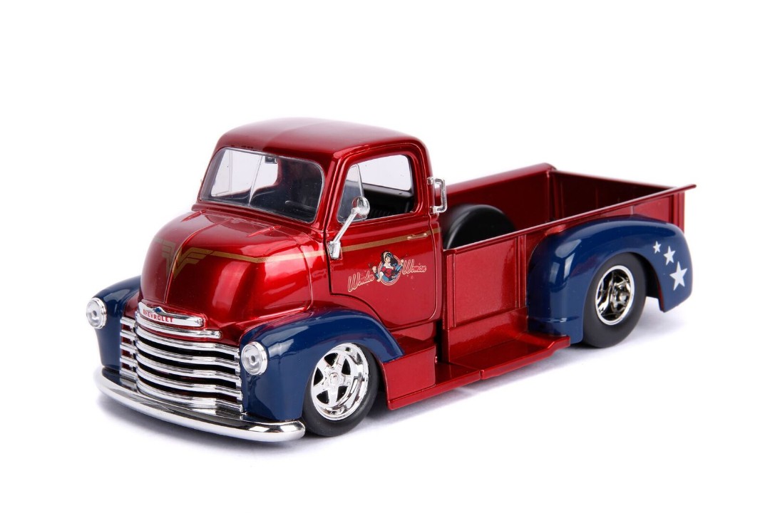 Jada 1/24 "DC Comics Bombshells" 1952 Chevy COE Pickup w/ figure - Click Image to Close