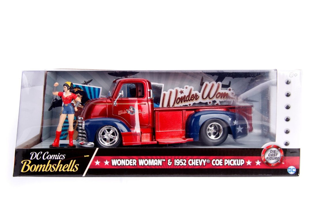 Jada 1/24 "DC Comics Bombshells" 1952 Chevy COE Pickup w/ figure