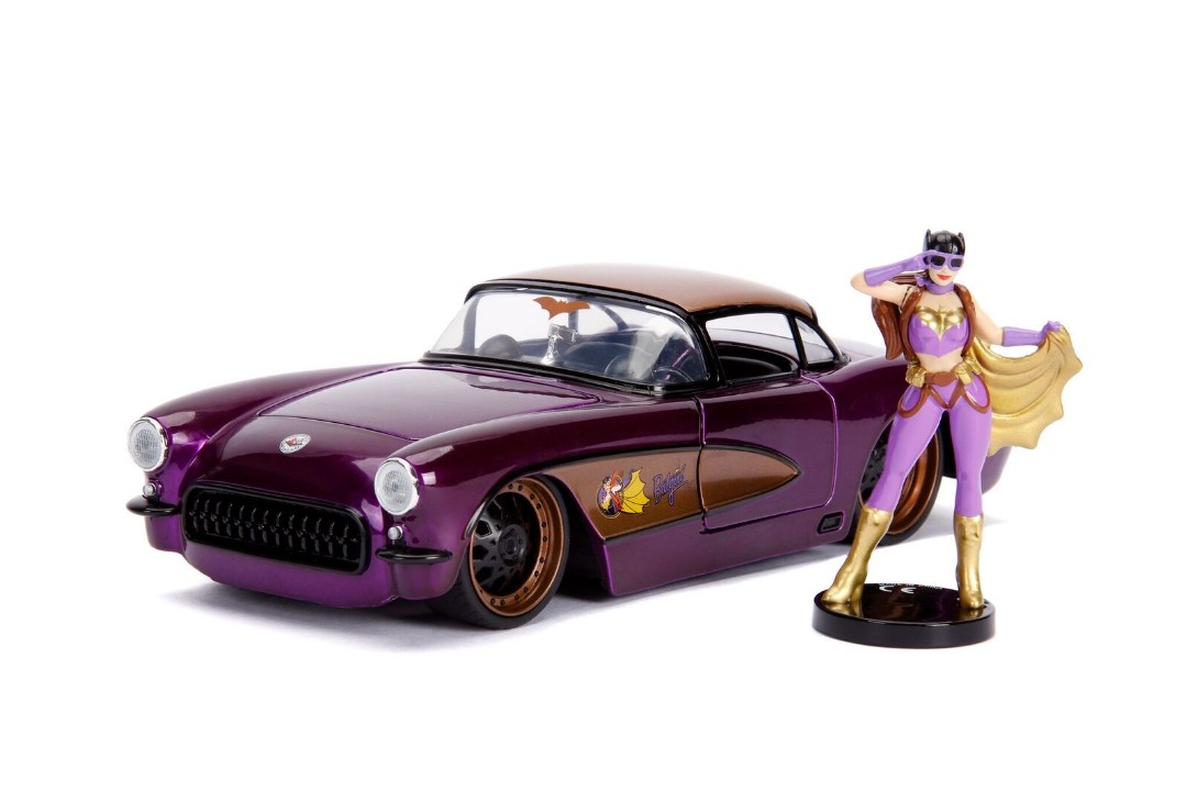 Jada 1/24 "DC Comics Bombshells" 1957 Chevy Corvette w/ Batgirl