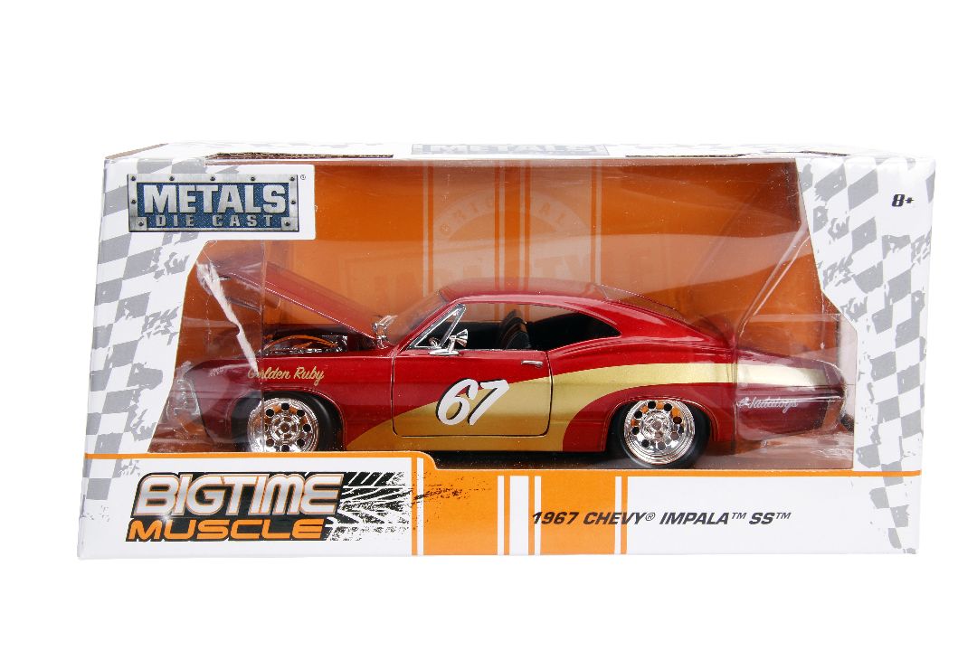 Jada 1/24 "BIGTIME Muscle" 1967 Chevy Impala 2-Door - Click Image to Close