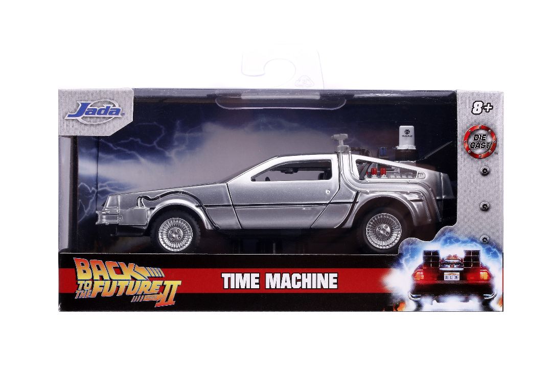 Jada 1/32 "Hollywood Rides" Back To The Future II Time Machine - Click Image to Close