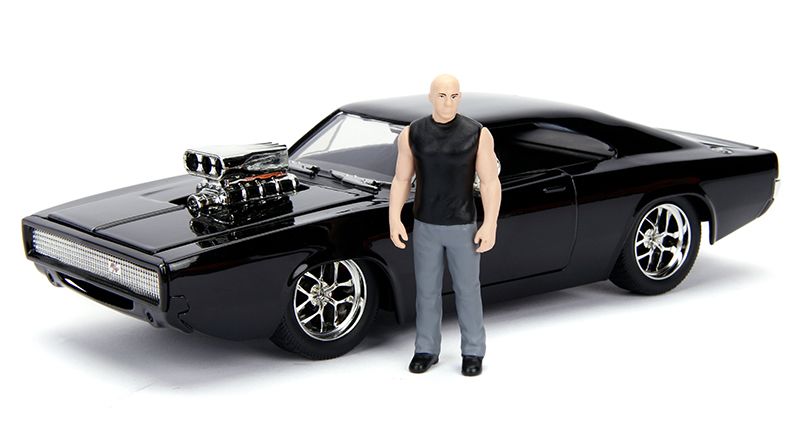 Jada 1/24 "Fast & Furious" Dom's 1970 Dodge Charger w/ Dom Fig - Click Image to Close