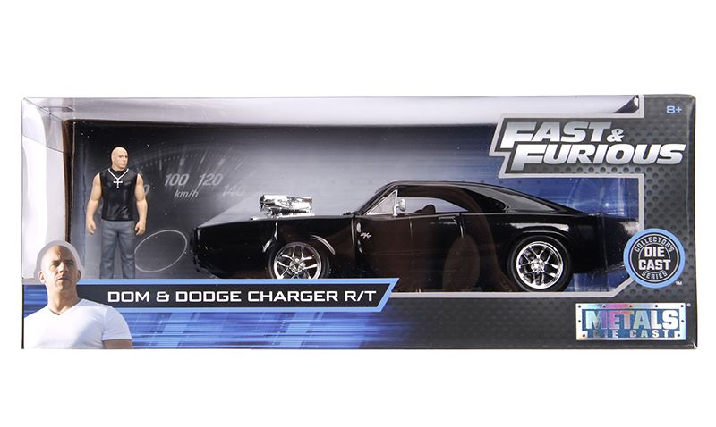 Jada 1/24 "Fast & Furious" Dom's 1970 Dodge Charger w/ Dom Fig