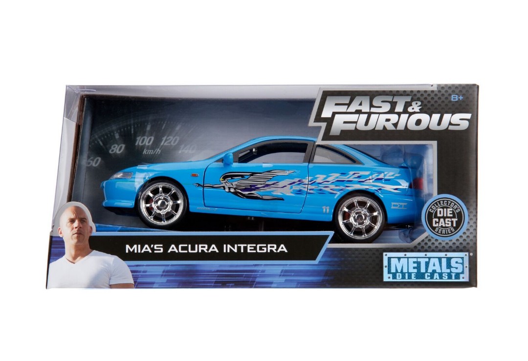 Jada 1/24 "Fast & Furious" Mia's Acura Integra - Blue - Click Image to Close