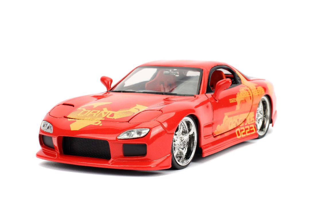 Jada 1/24 "Fast & Furious" Orange Julius' Mazda RX-7 - Click Image to Close