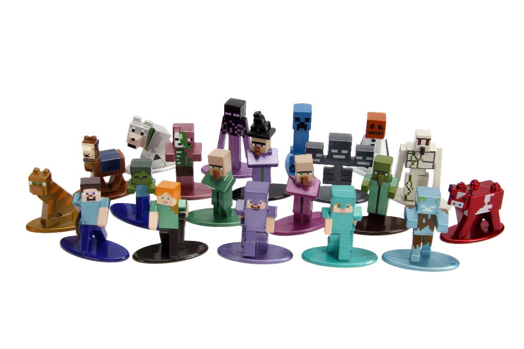 Jada 1.65" Nano Metalfigs Minecraft : 20-Pack W2 - Click Image to Close