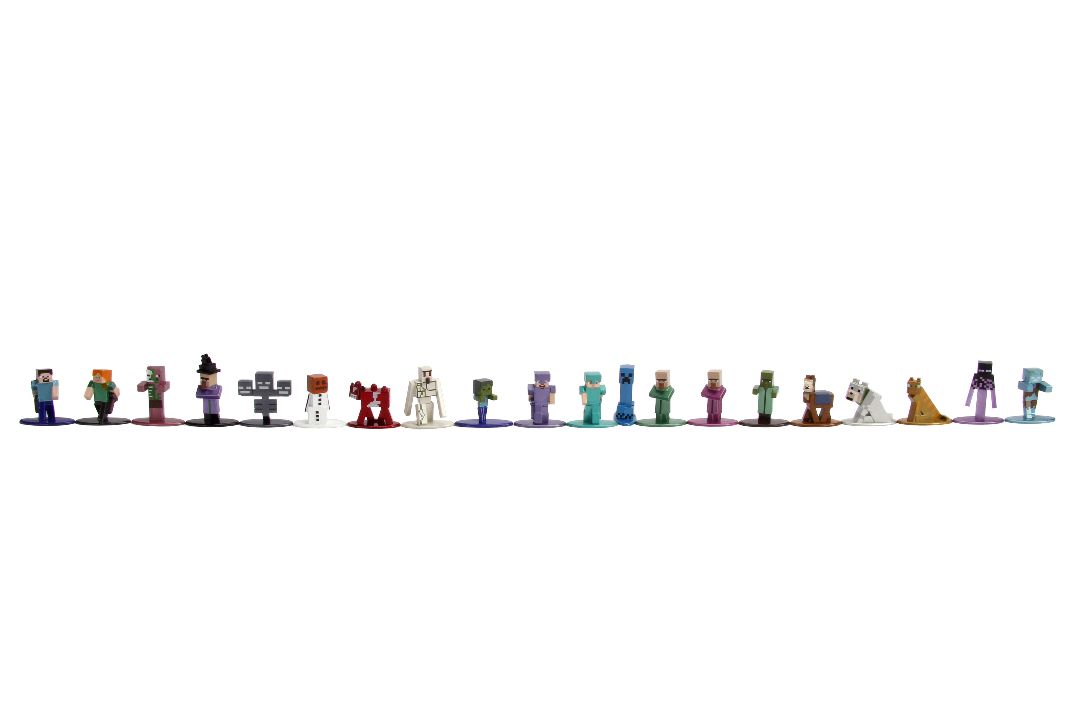 Jada 1.65" Nano Metalfigs Minecraft : 20-Pack W2