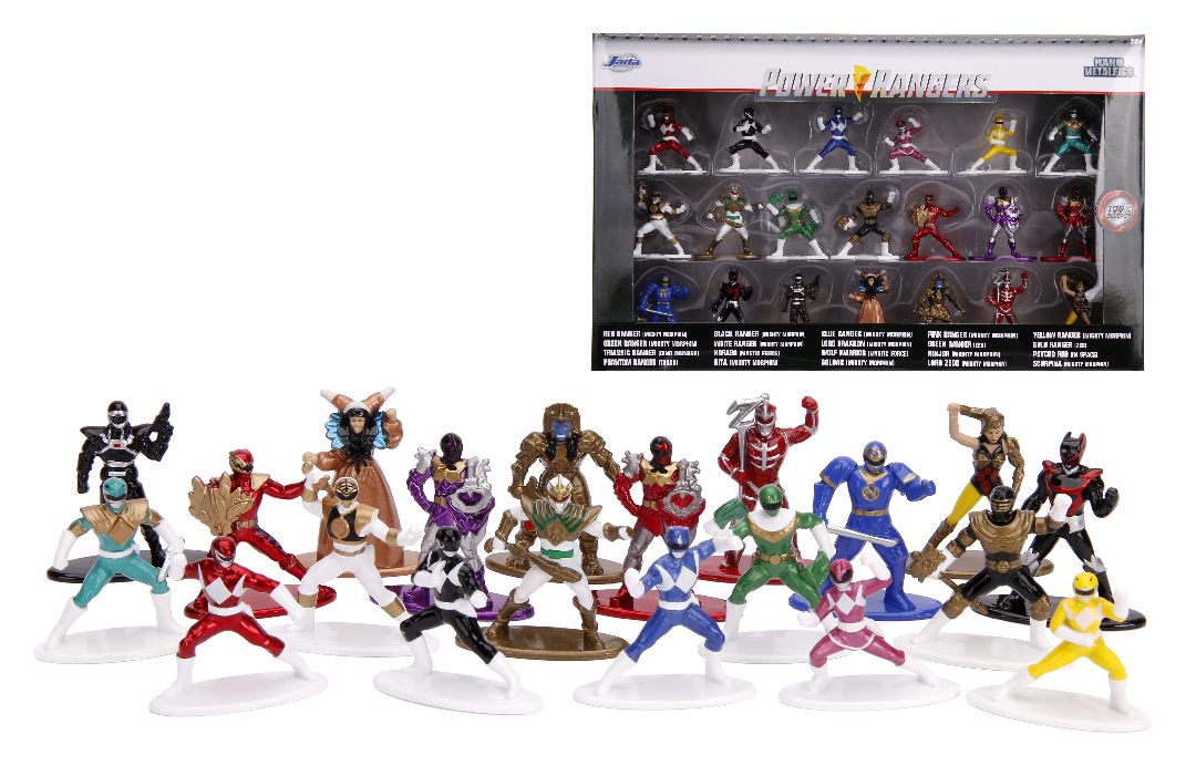 Jada 1.65" Nano Metalfigs Power Rangers : 20-Pack W1