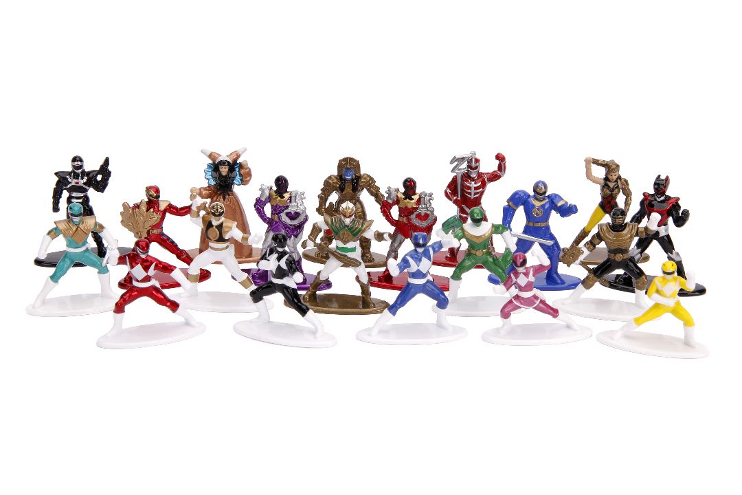 Jada 1.65" Nano Metalfigs Power Rangers : 20-Pack W1 - Click Image to Close