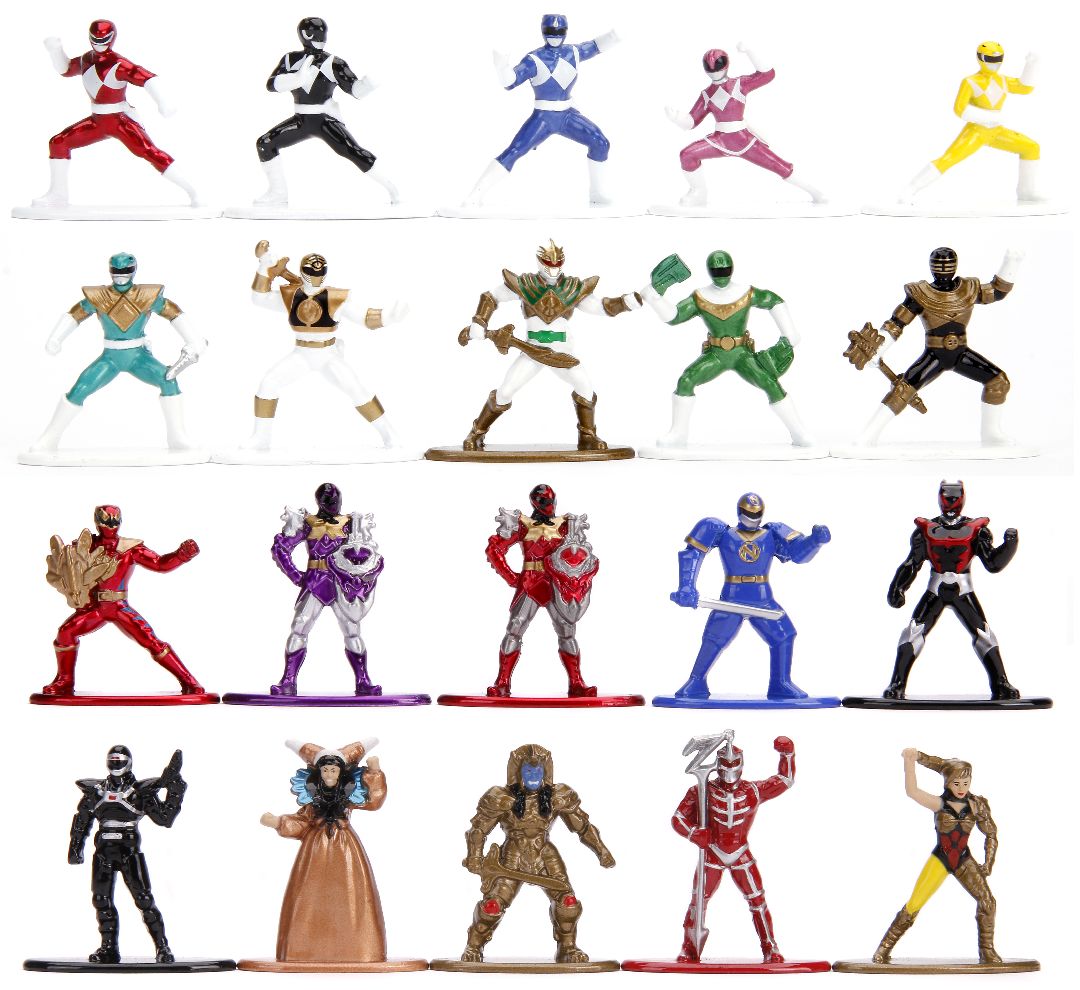 Jada 1.65" Nano Metalfigs Power Rangers : 20-Pack W1
