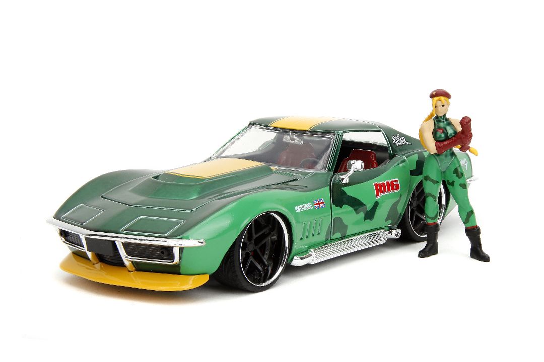 Jada 1/24 "Hollywood Rides" Street Fighter 1969 Stingray W/Cammy - Click Image to Close