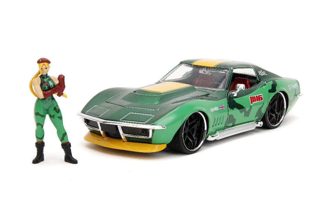 Jada 1/24 "Hollywood Rides" Street Fighter 1969 Stingray W/Cammy