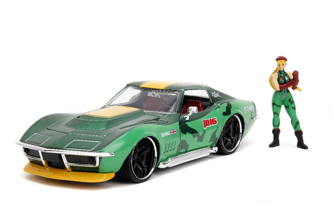 Jada 1/24 "Hollywood Rides" Street Fighter 1969 Stingray W/Cammy - Click Image to Close