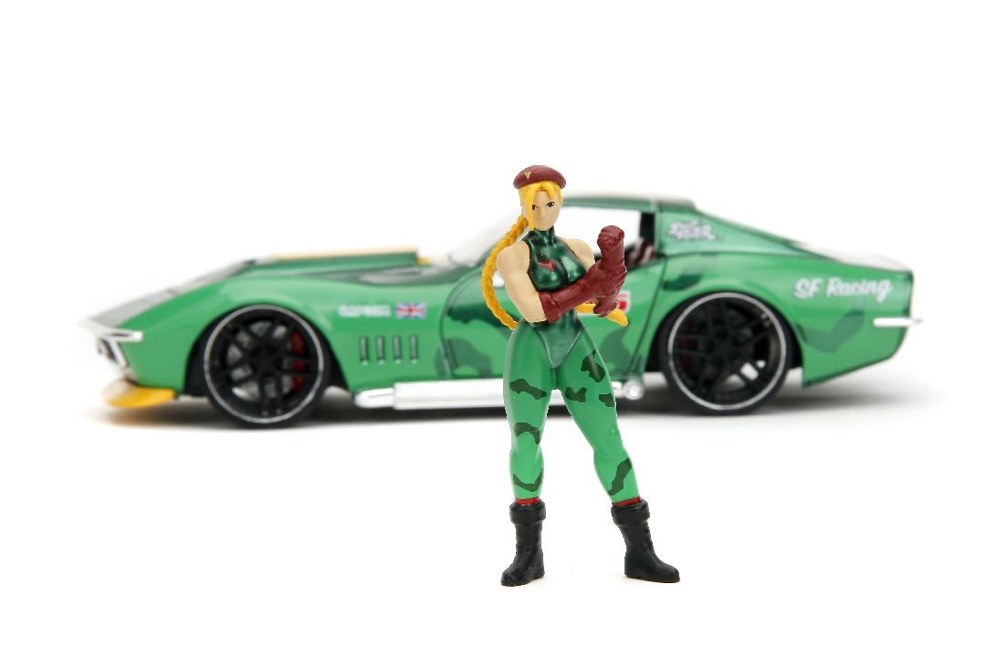 Jada 1/24 "Hollywood Rides" Street Fighter 1969 Stingray W/Cammy