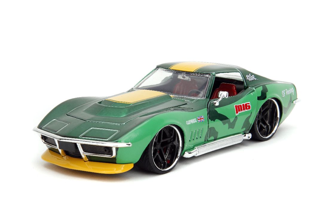 Jada 1/24 "Hollywood Rides" Street Fighter 1969 Stingray W/Cammy