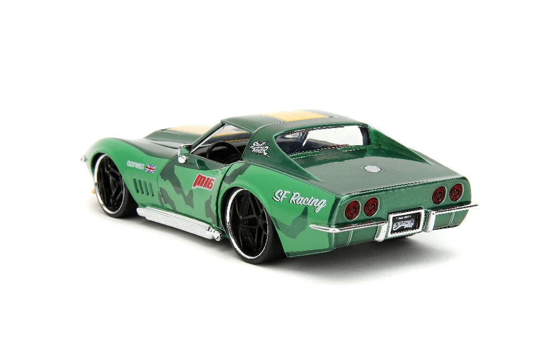 Jada 1/24 "Hollywood Rides" Street Fighter 1969 Stingray W/Cammy - Click Image to Close