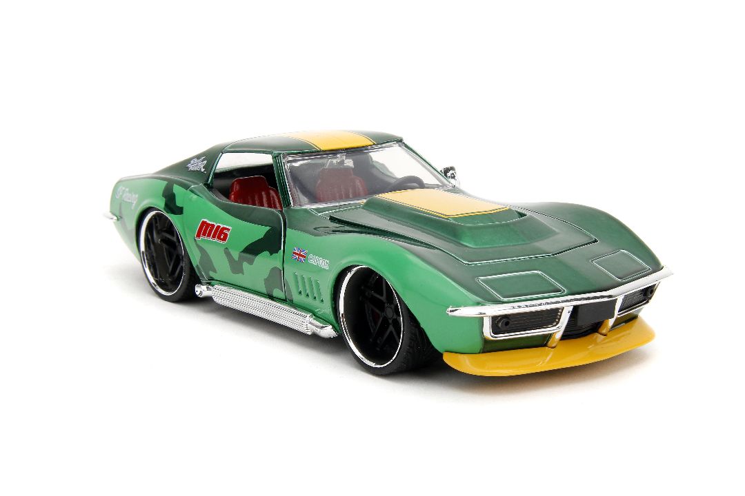 Jada 1/24 "Hollywood Rides" Street Fighter 1969 Stingray W/Cammy