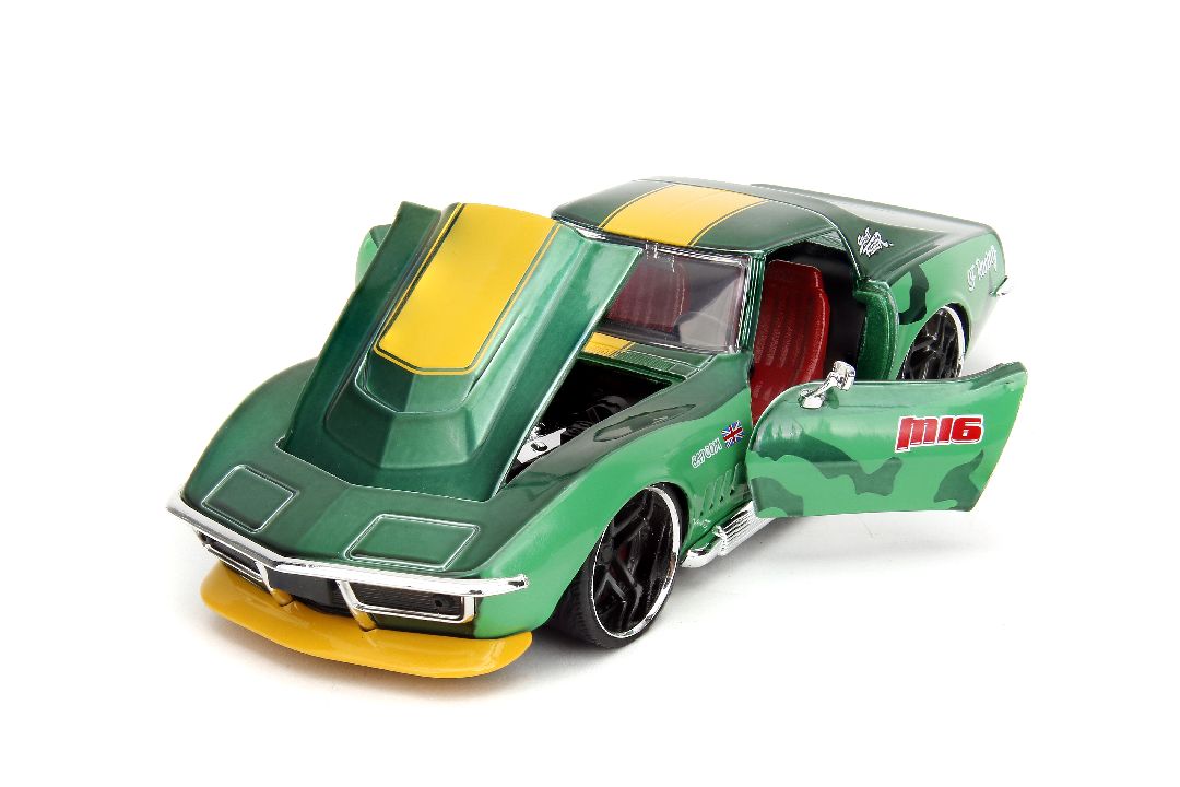 Jada 1/24 "Hollywood Rides" Street Fighter 1969 Stingray W/Cammy