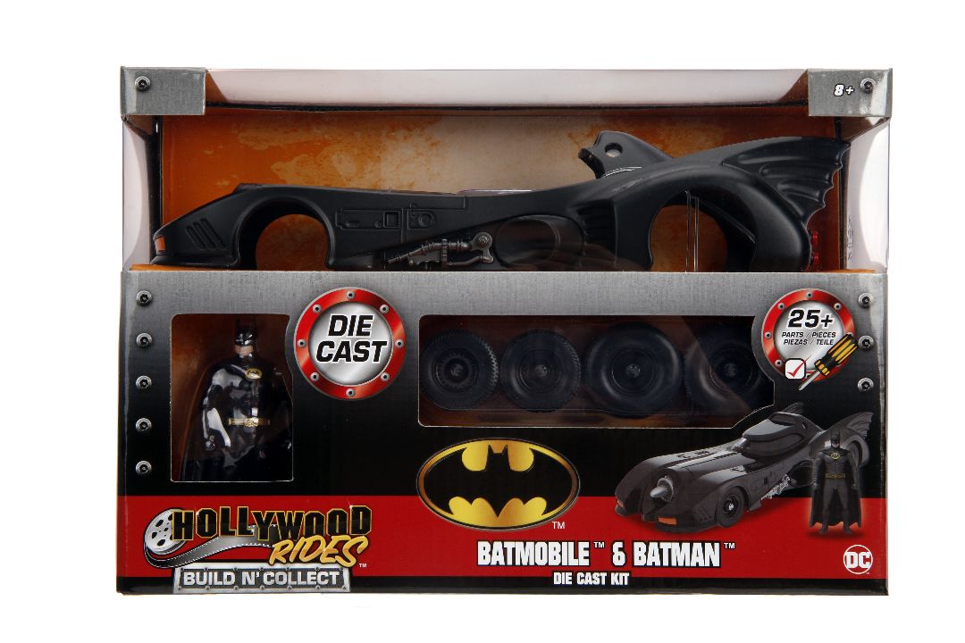 Jada 1/24 "Hollywood Rides" 1989 Batman Batmobile w/Batman