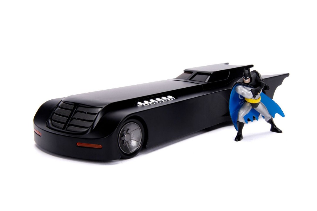 Jada 1/24 "Batman Animated Series" Batmobile W/Batman Figure - Click Image to Close