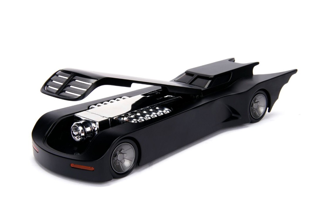 Jada 1/24 "Batman Animated Series" Batmobile W/Batman Figure - Click Image to Close