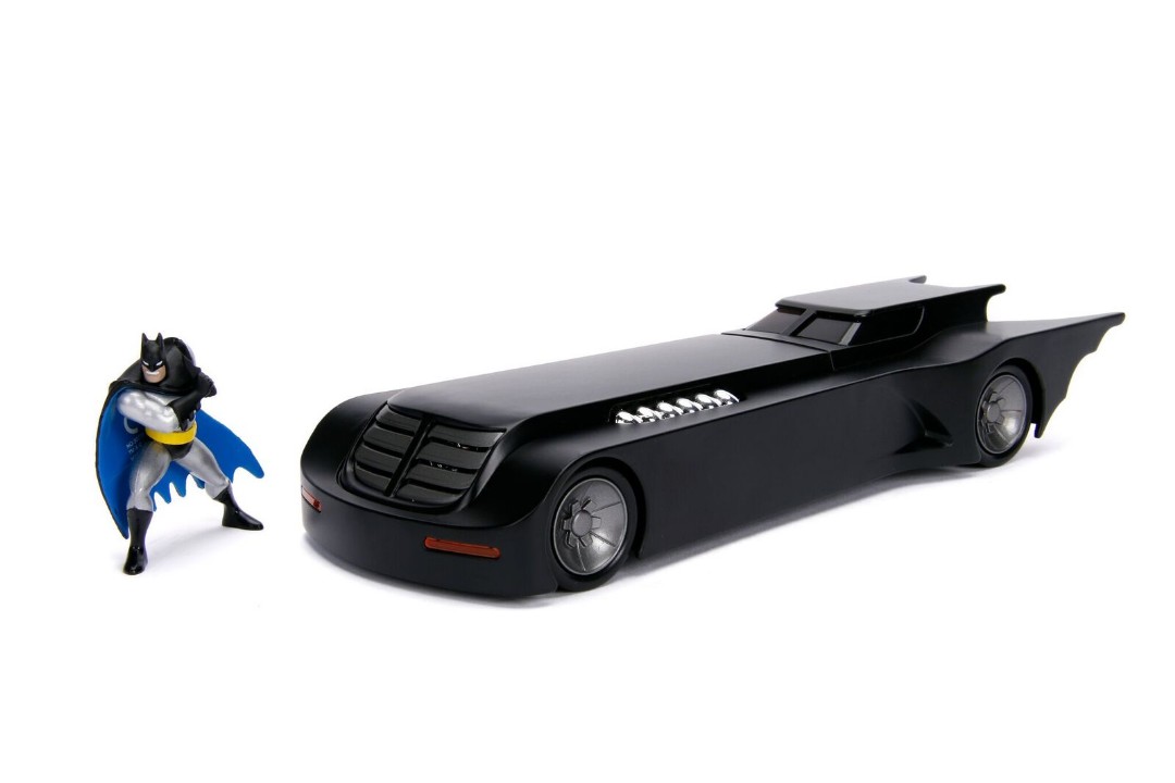 Jada 1/24 "Batman Animated Series" Batmobile W/Batman Figure - Click Image to Close