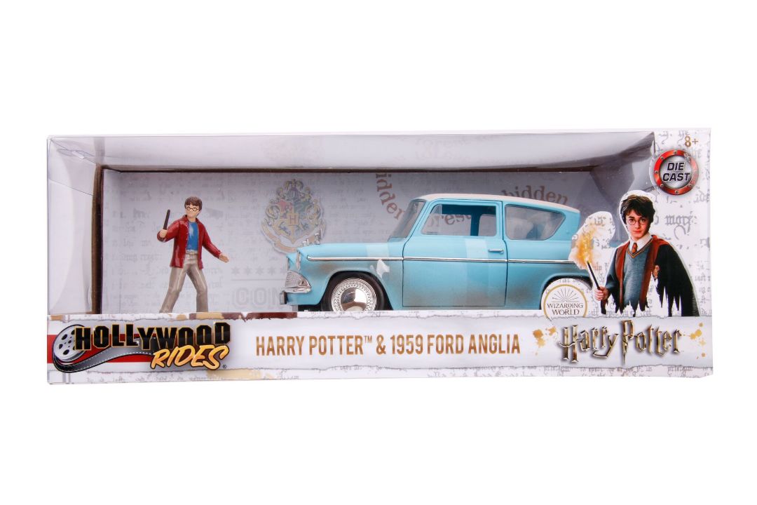 Jada 1/24 "Hollywood Rides" 1959 Ford Anglia with Harry Potter - Click Image to Close