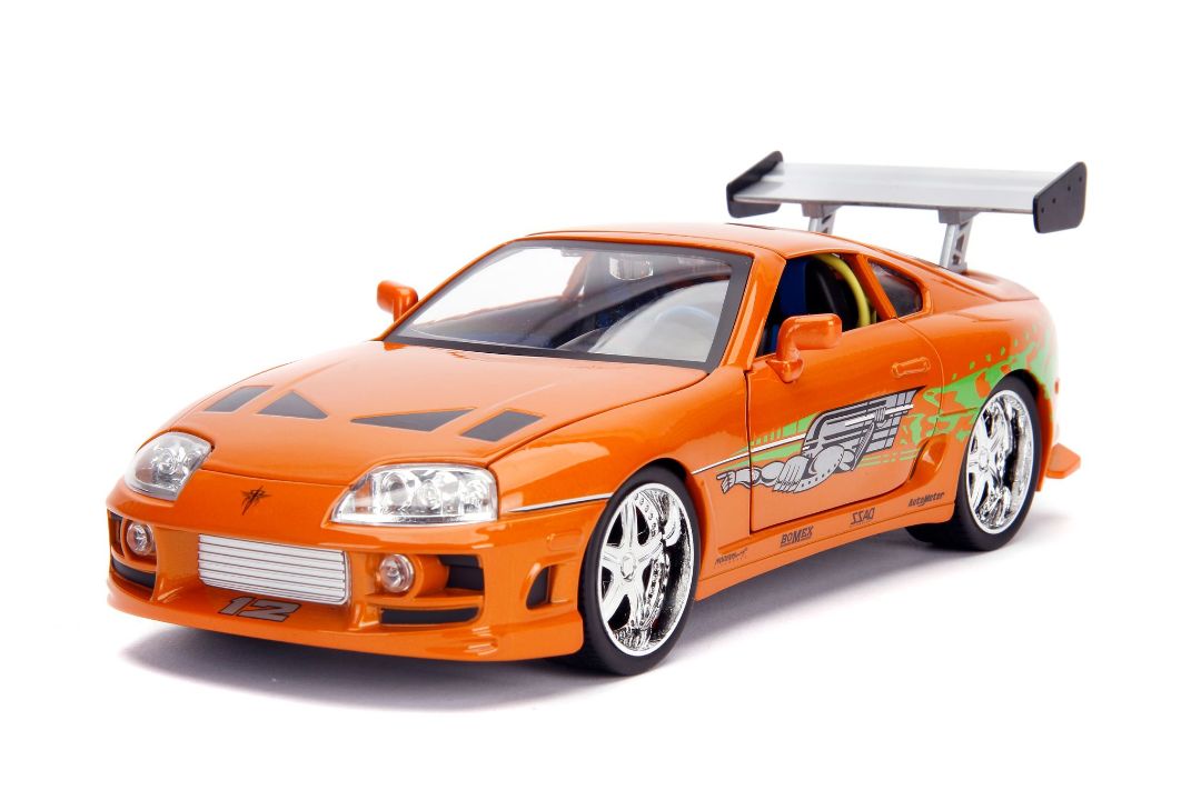 Jada 1/18 "Fast & Furious" Brian's Toyota Supra w/Light & figure - Click Image to Close