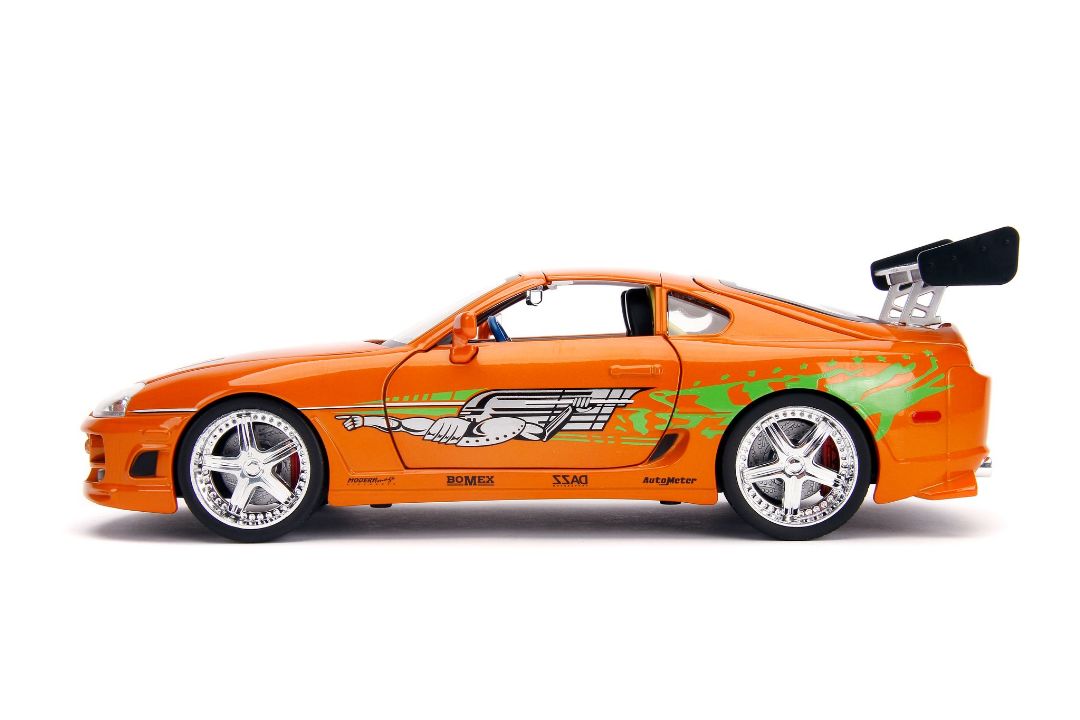 Jada 1/18 "Fast & Furious" Brian's Toyota Supra w/Light & figure - Click Image to Close