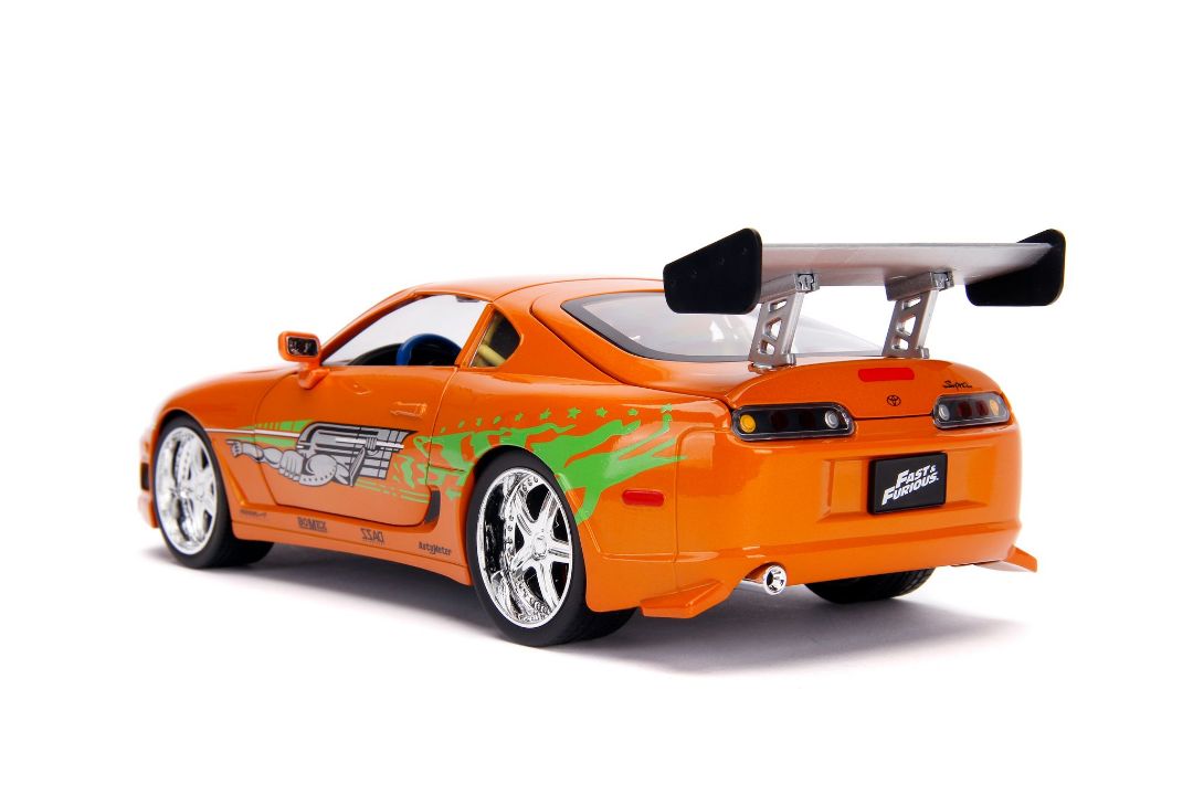 Jada 1/18 "Fast & Furious" Brian's Toyota Supra w/Light & figure - Click Image to Close