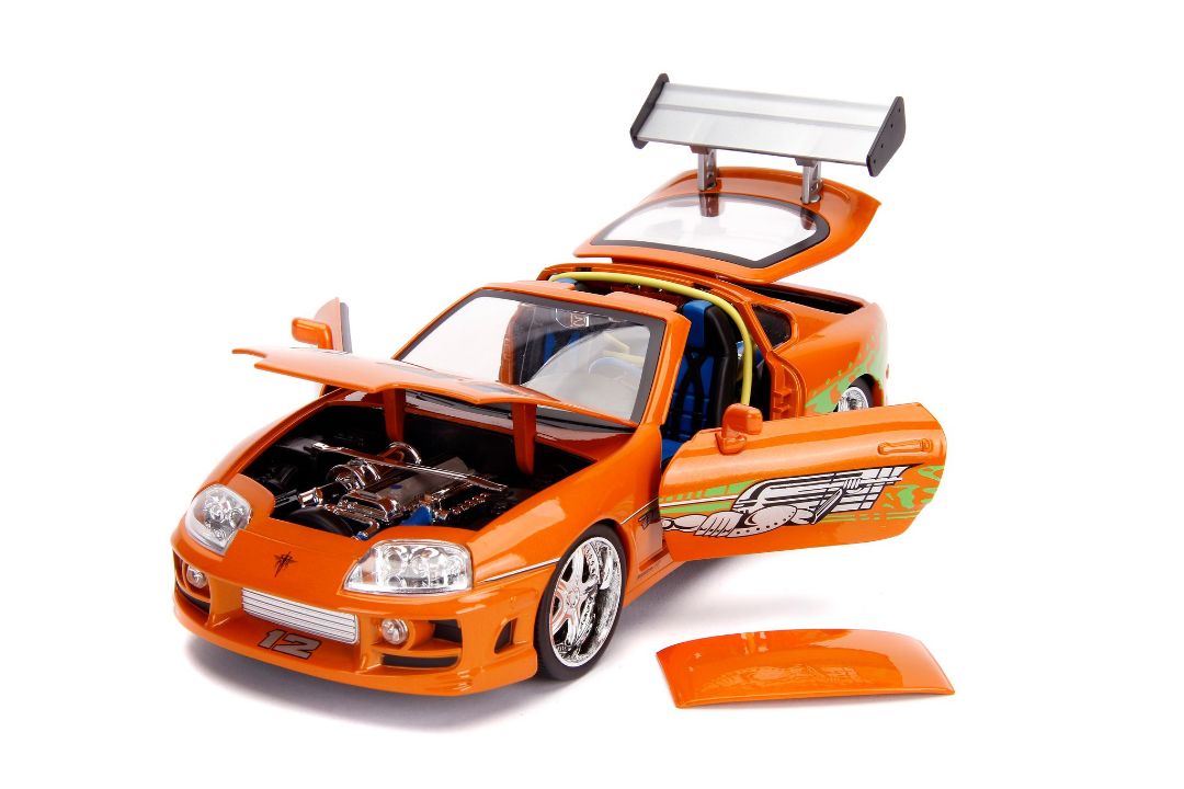 Jada 1/18 "Fast & Furious" Brian's Toyota Supra w/Light & figure - Click Image to Close